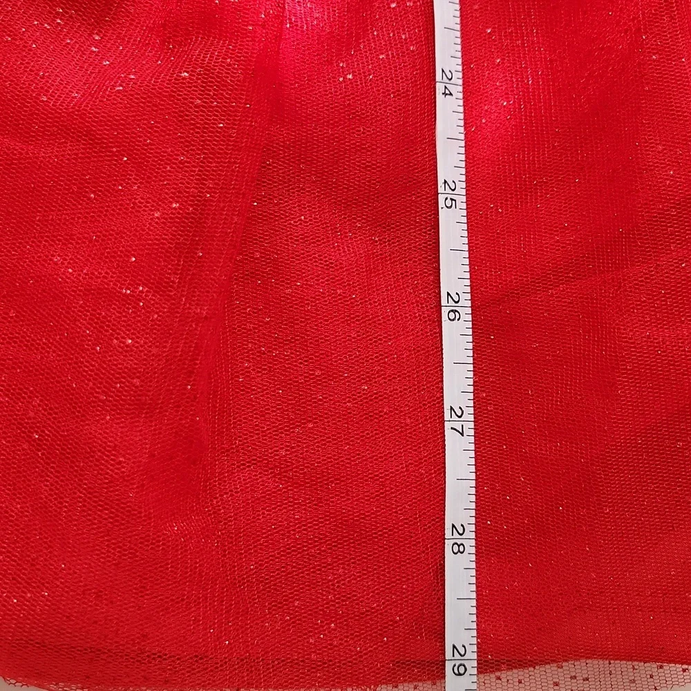 Disney Supergirl Dress Costume Short Cap Sleeves Red Blue Gold Girls Large 10/12